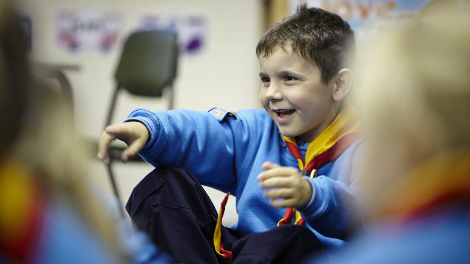 Beaver Scout Pointing